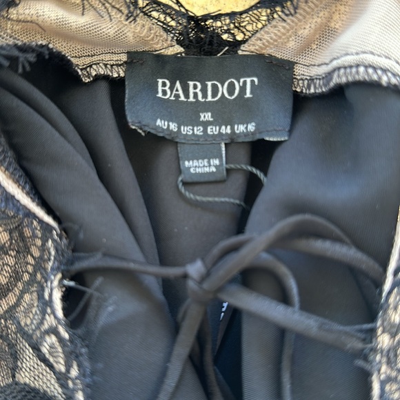 Bardot Black Lace Silky Slip Dress - Picture 16 of 16